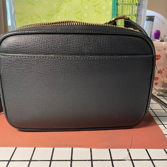 Karl Lagerfeld camera bag Black with Gold Chain Charm - Picture 7 of 8